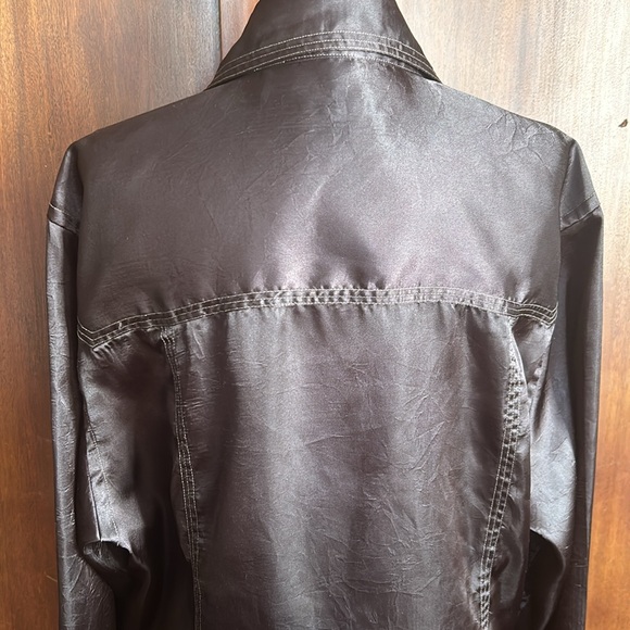 Kenneth Cole Black Satin Shirt XXL - Picture 5 of 13